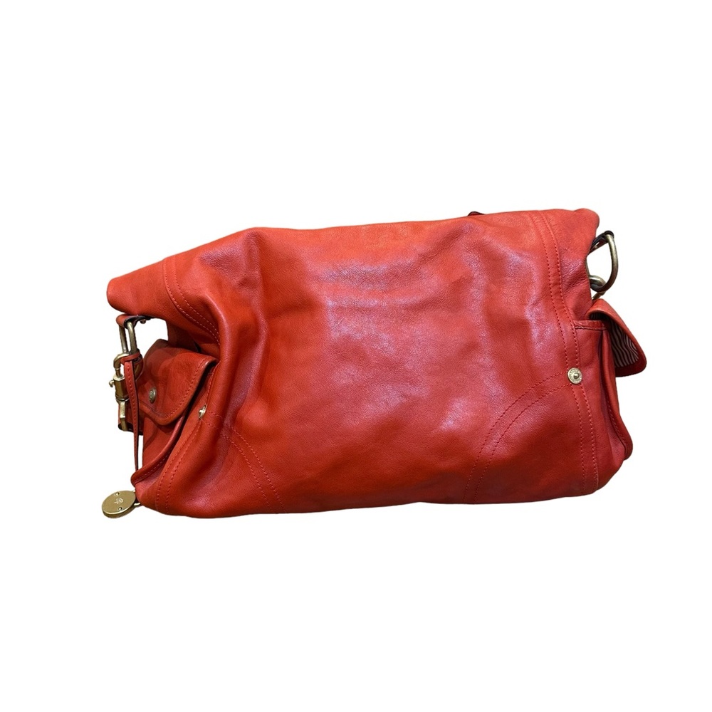 Mulberry Jody Red Calfskin Leather Convertible Satchel Shoulder Bag - Picture 12 of 14